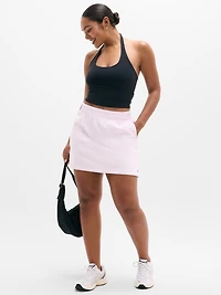 Airy Cotton Terry Mid Rise Mini Skirt