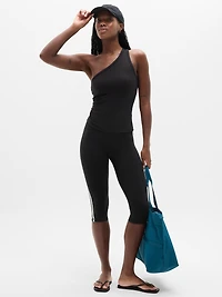 Signature Rib Asym One Shoulder Support Top