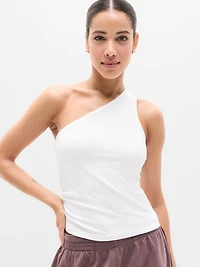 Signature Rib Asym One Shoulder Support Top
