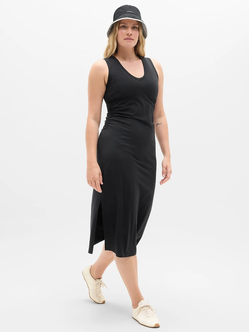Essential V-Neck Midi Dress