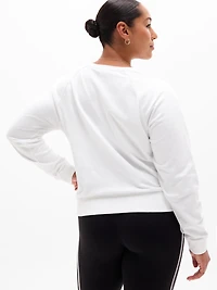 Airy Cotton Terry Crew Sweatshirt