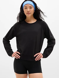 Airy Cotton Terry Crew Sweatshirt