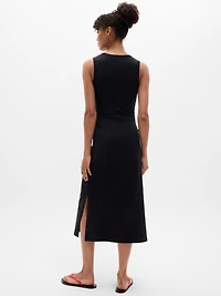 Essential V-Neck Midi Dress