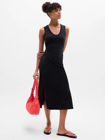Essential V-Neck Midi Dress