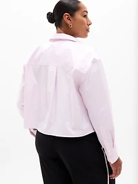 Midday Cropped Poplin Shirt