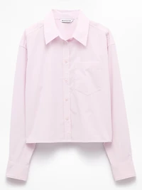 Midday Cropped Poplin Shirt