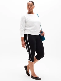 Airy Cotton Terry Crew Sweatshirt