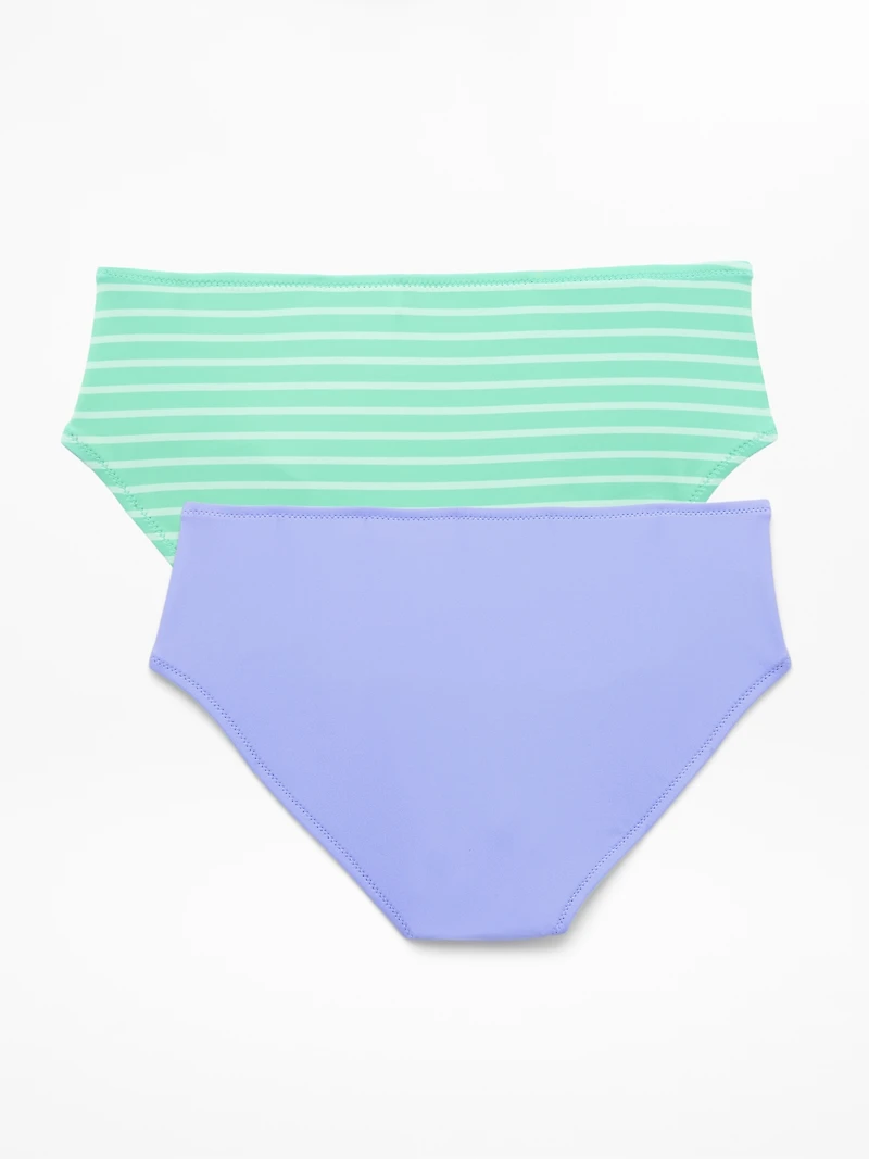 Athleta Girl Reversible Mid Rise Swim Bottom