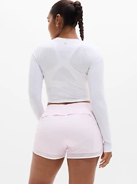 Mesh Racer Run Mid Rise 4" Short