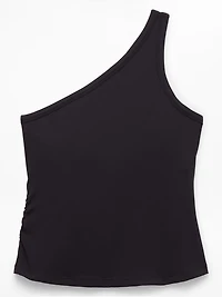 Signature Rib Asym One Shoulder Support Top
