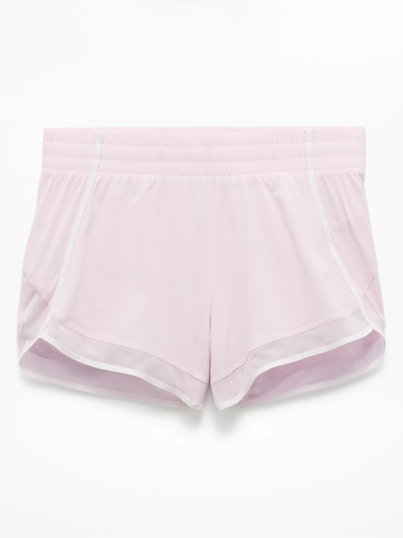 Mesh Racer Run Mid Rise 4" Short