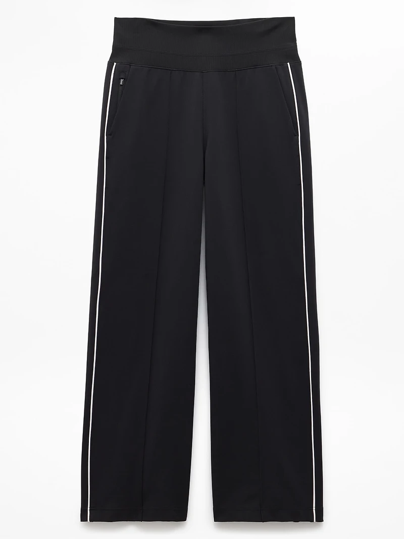 Venice High Rise Track Stripe Wide Leg Pant