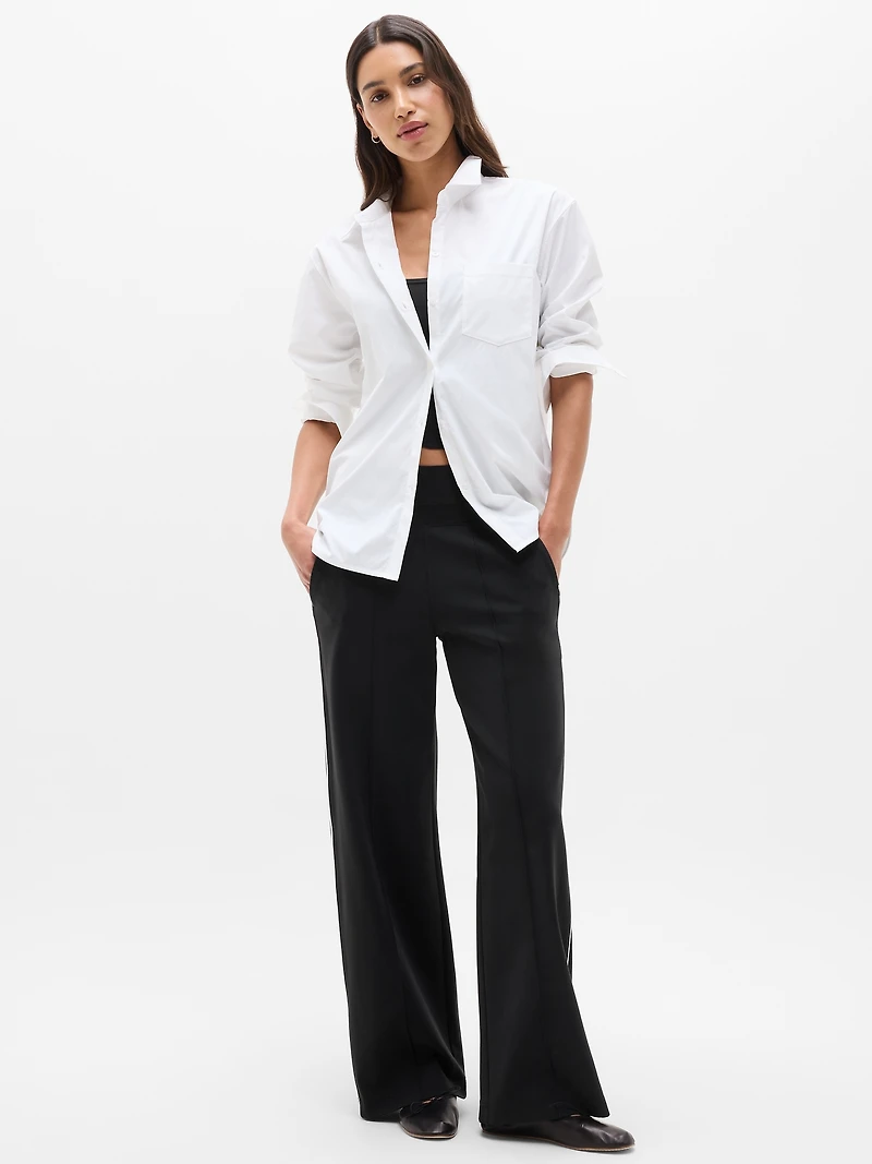Venice High Rise Track Stripe Wide Leg Pant