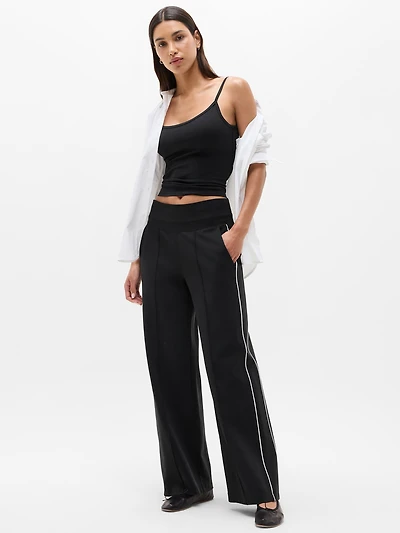 Venice High Rise Track Stripe Wide Leg Pant