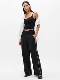 Venice High Rise Track Stripe Wide Leg Pant