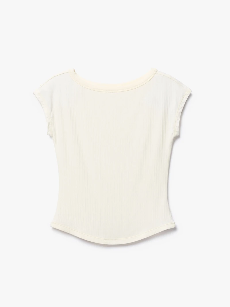 Perfect Rib Boatneck Tee