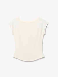 Perfect Rib Boatneck Tee