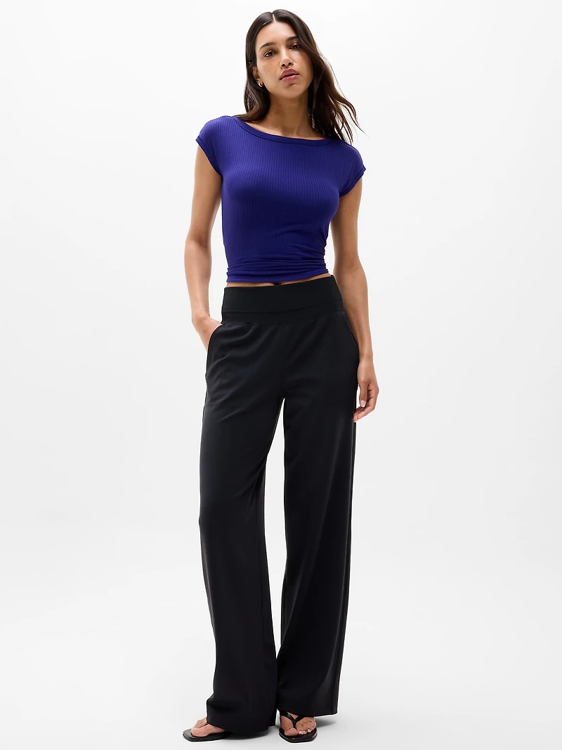 Perfect Rib Boatneck Tee