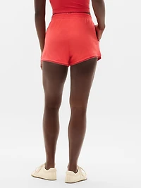 Airy Cotton Terry Mid Rise Picot Shortie