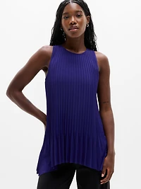 Featherweight Plissé Tank