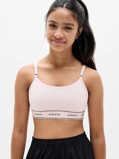 Athleta Girl High Speed Logo Adjustable Bra
