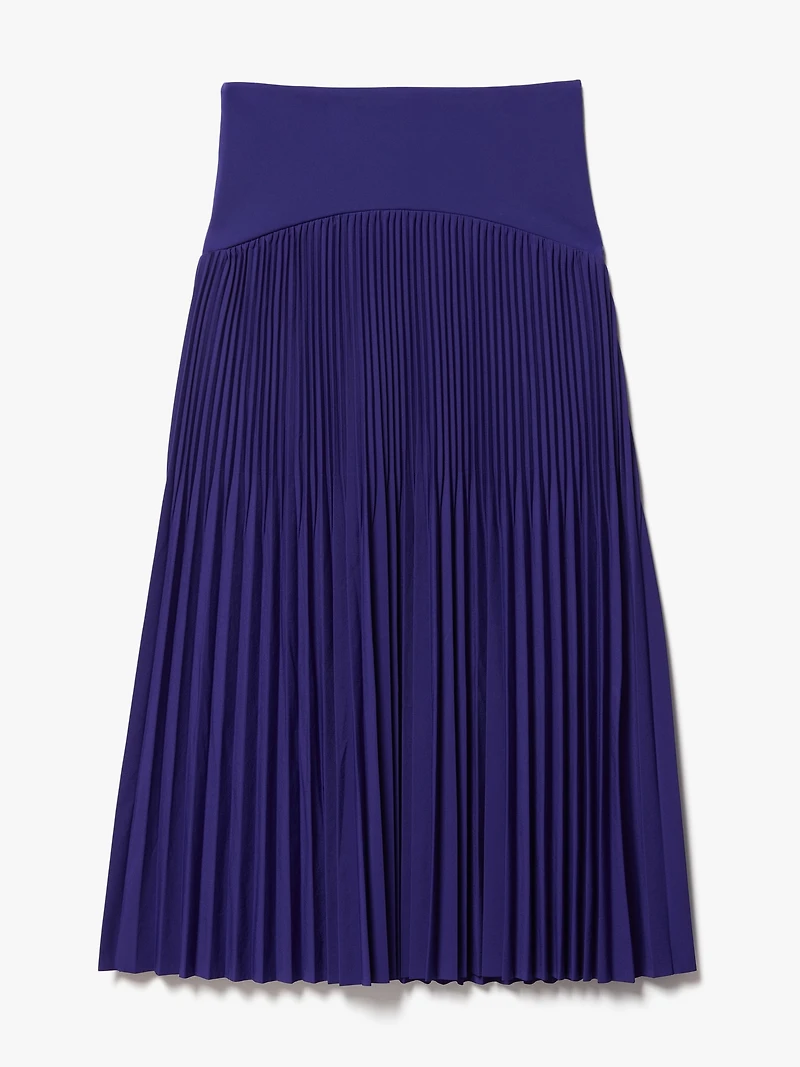 Featherweight Plissé Midi Skirt