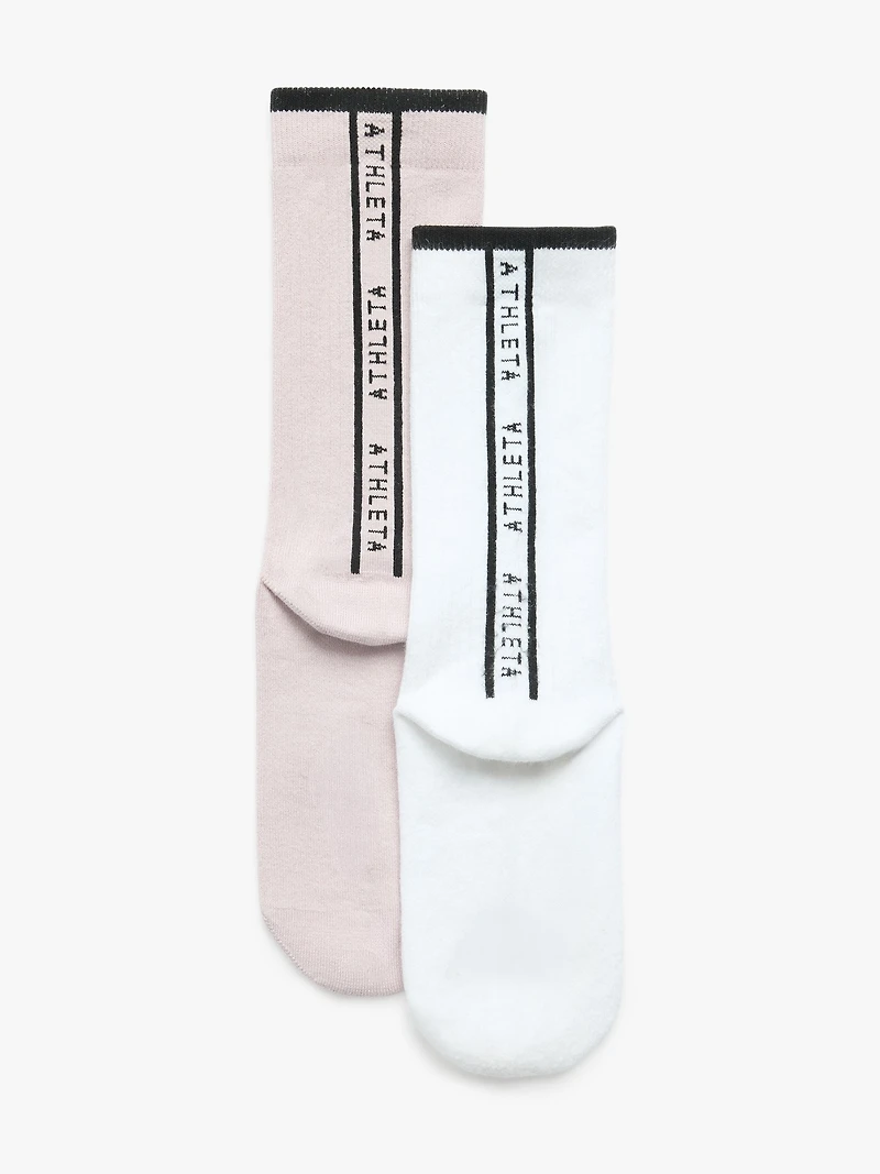 Athleta Novelty Crew Sock 2-Pack