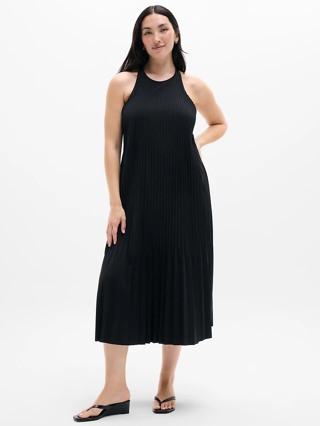 Featherweight Plissé Dress