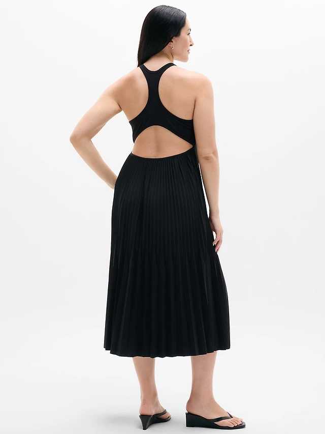 Featherweight Plissé Dress