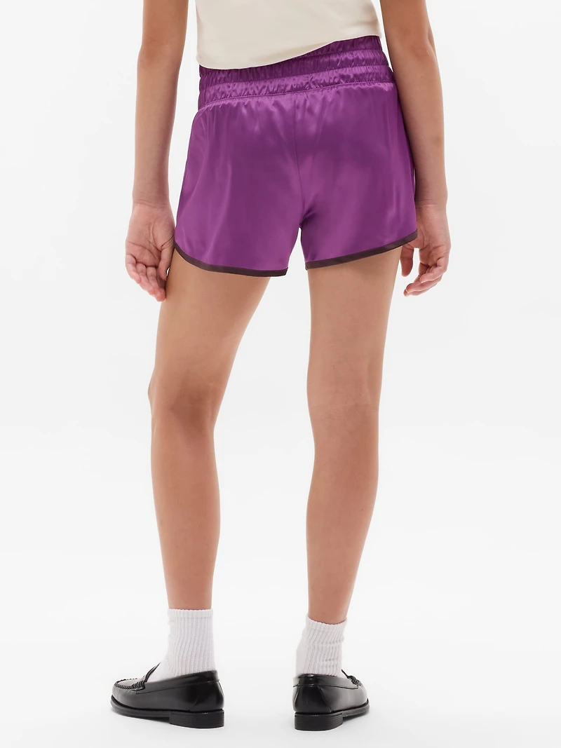 Athleta Girl Run Free Satin 2.5" Short