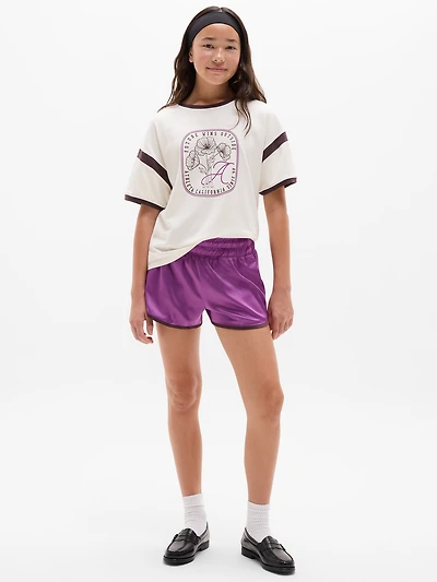 Athleta Girl Run Free Satin 2.5" Short