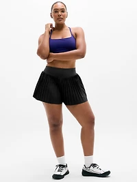 Featherweight Plissé Run Short