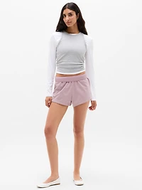 Airy Cotton Terry Snow Wash Shortie