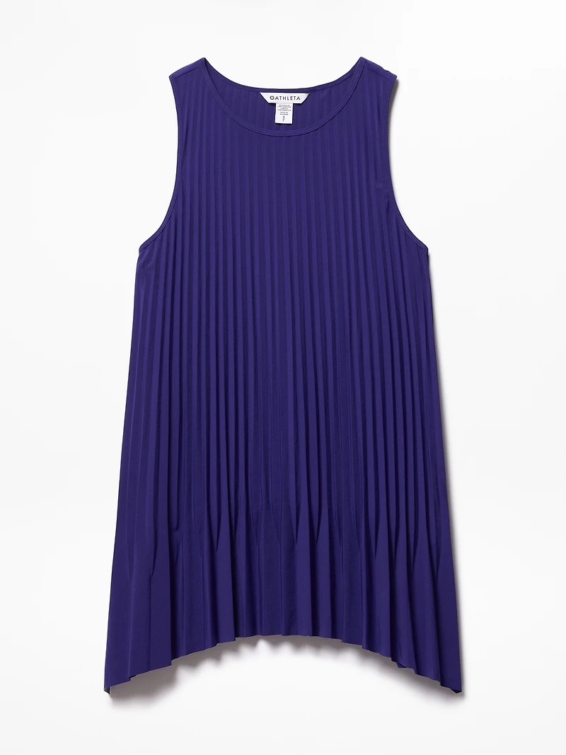 Featherweight Plissé Tank