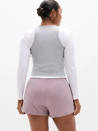 Airy Cotton Terry Snow Wash Shortie