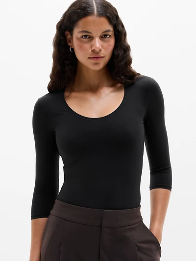 Bodymove Scoop Midi Sleeve Tee