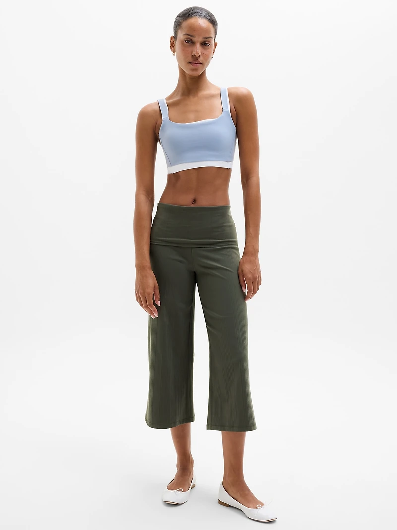 Eternity Rib Crop Wide Leg