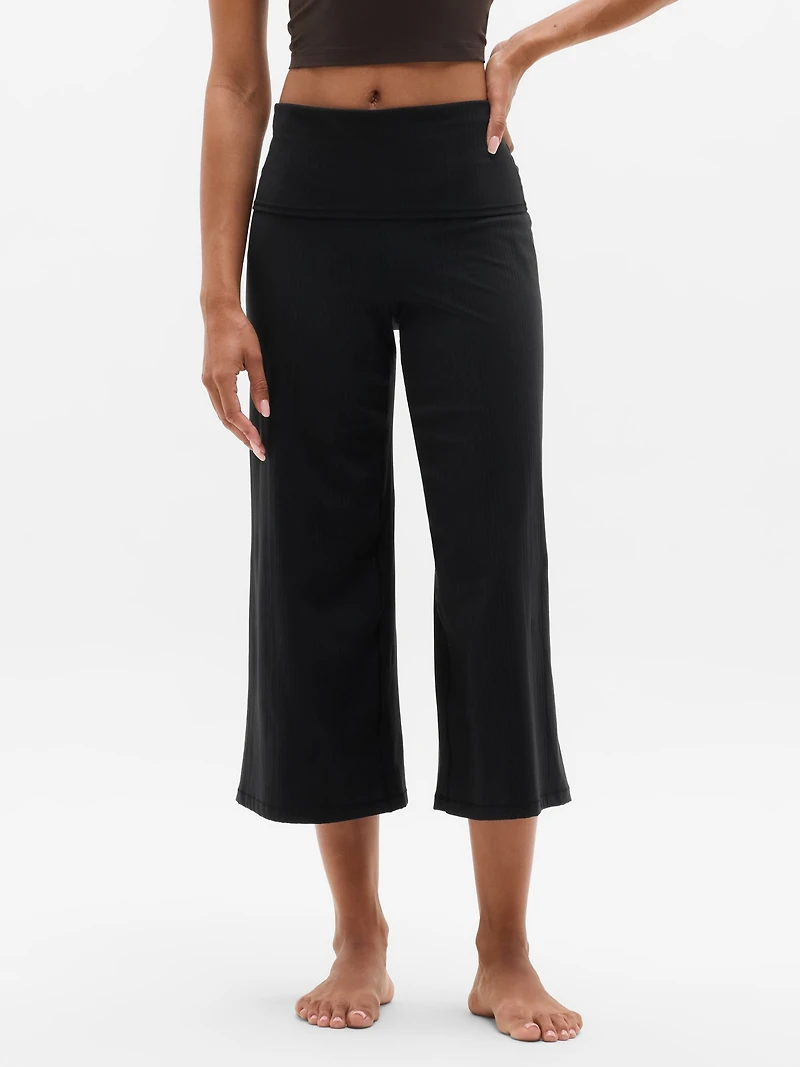 Eternity Rib Crop Wide Leg