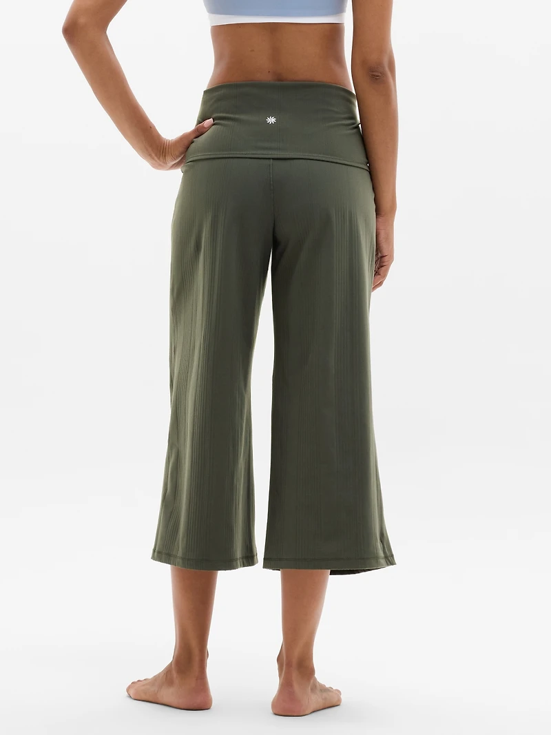 Eternity Rib Crop Wide Leg