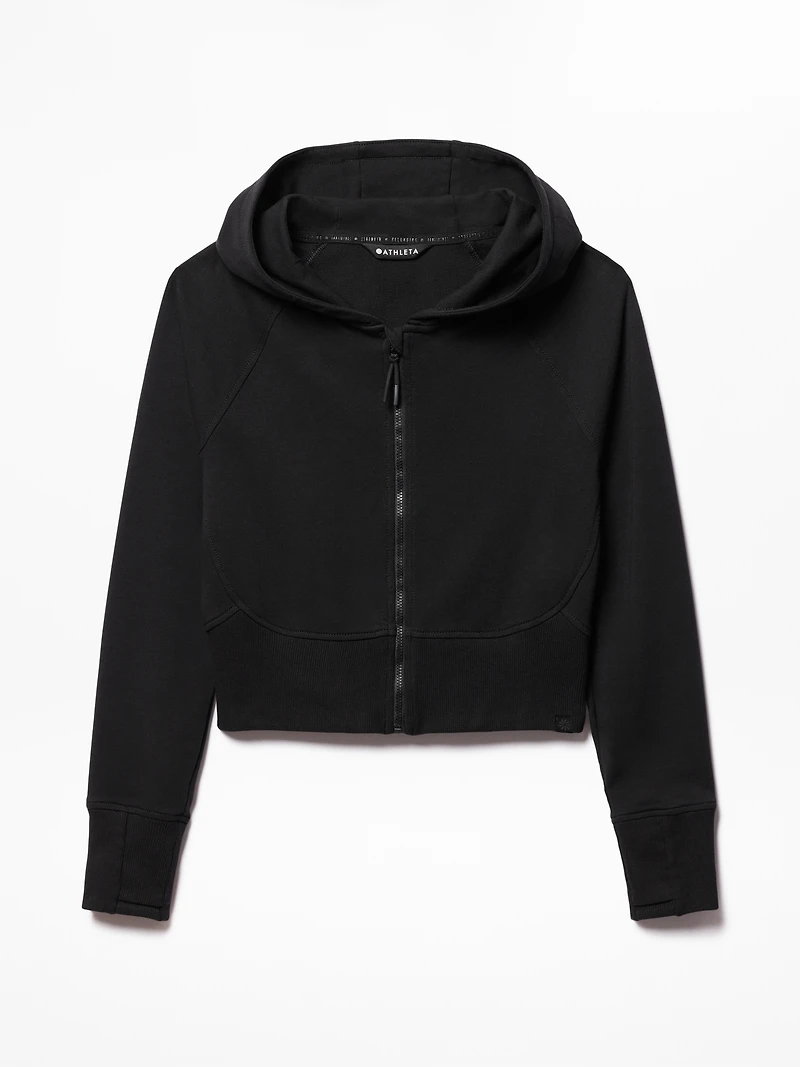 Athleta Girl All Day Full Zip Shrunken Hoodie