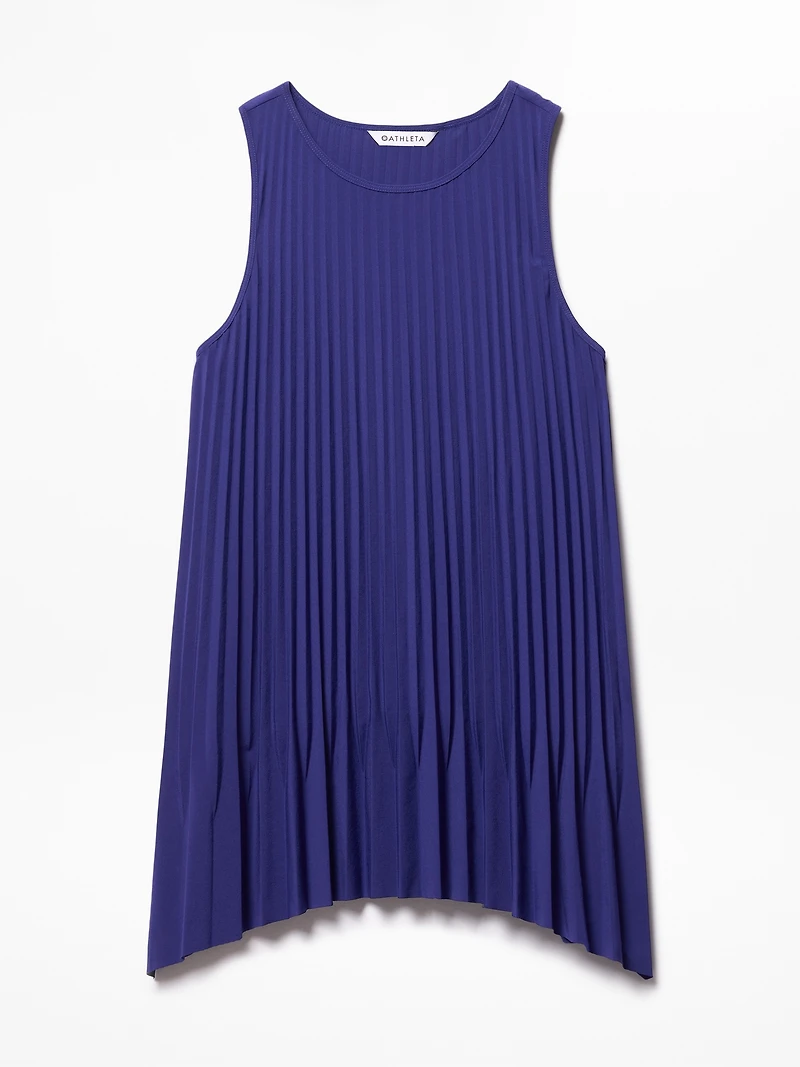 Featherweight Plissé Tank