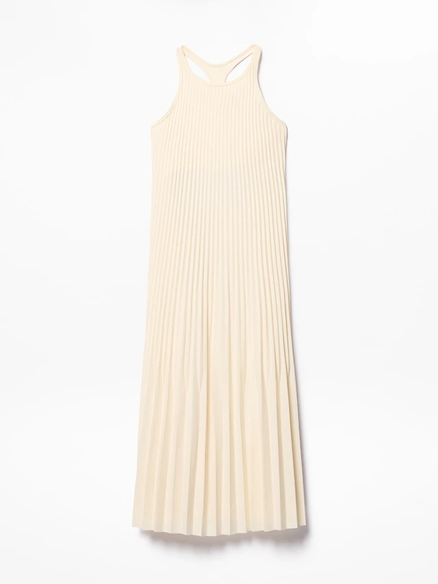 Featherweight Plissé Dress