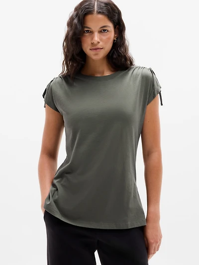 Favorite Cotton Cinched Tee