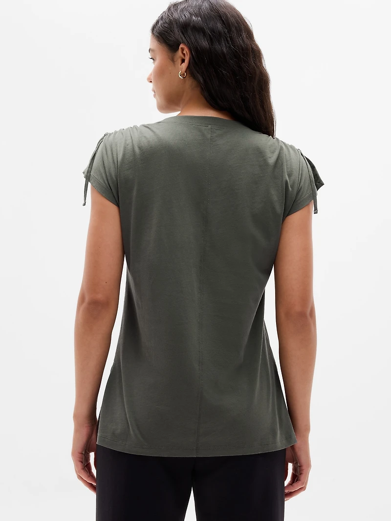 Favorite Cotton Cinched Tee
