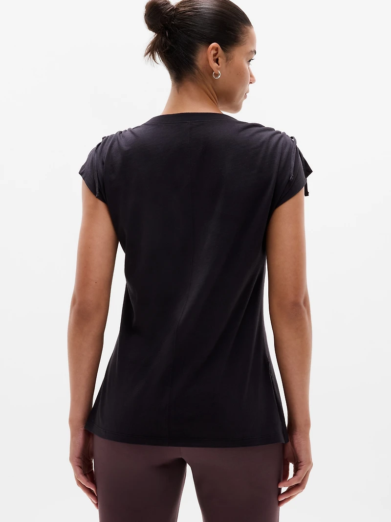 Favorite Cotton Cinched Tee