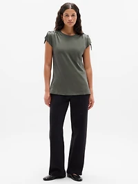 Favorite Cotton Cinched Tee
