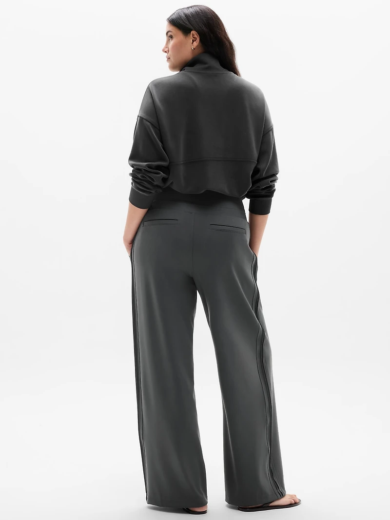 Venice Pintuck High Rise Wide Leg Pant