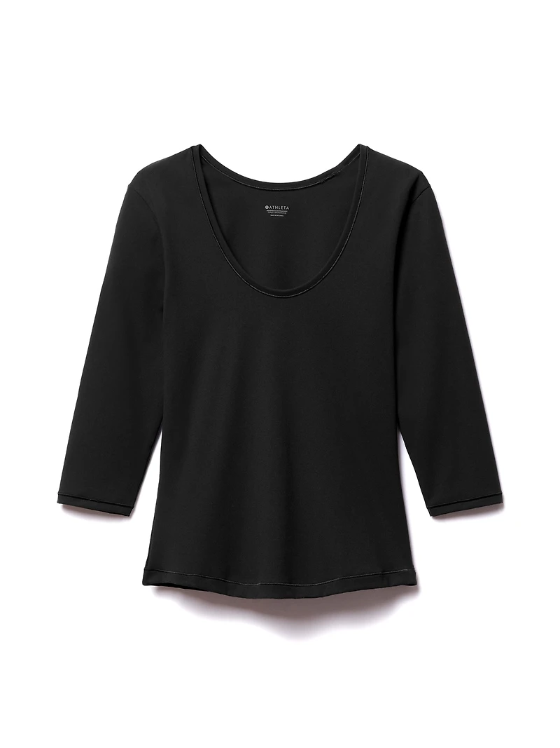 Bodymove Scoop Midi Sleeve Tee