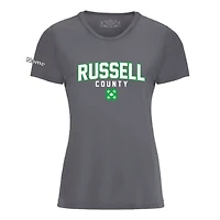 RUSSELL COUNTY ATC L350 ADULT LADIES PRO TEAM TSHIRT (COAL GREY)