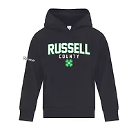 RUSSELL COUNTY ATCY2500 YOUTH FLEECE HOODED SWEATSHIRT (BLACK)